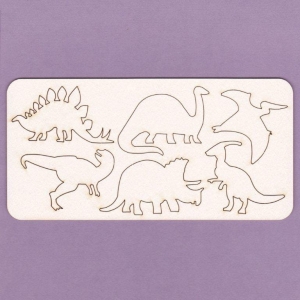 733 Tekturka - Dinozaury - zestaw - G8