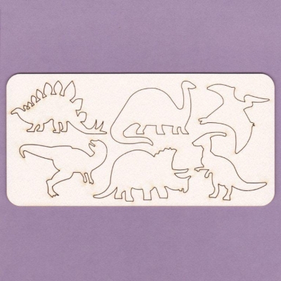 733 Tekturka - Dinozaury - zestaw - G8