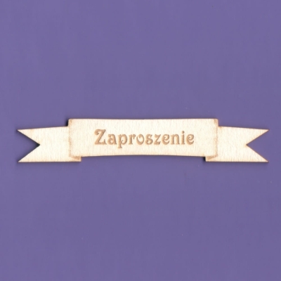 948a Tekturka - Zaproszenie - Wstążka - G3