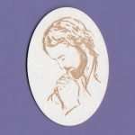 1160 Tekturka - Jezus modlący - owal - G6