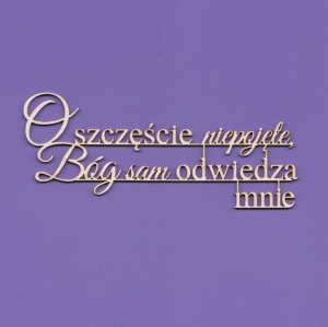 036a Tekturka - Napis - O szczęście niepojęte, ...