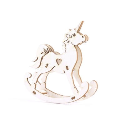 1452 Tekturka -  Jednorożec na biegunach 3D 