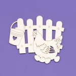 894 Tekturka -  Kurka przy płocie G4