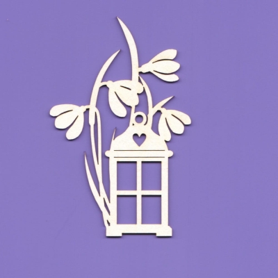 918 Tekturka -  Lampion z przebiśniegami G4