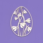 1013 Tekturka -  Wielkanocne jajko z przebiśniegami 2  G4