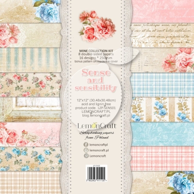 Zestaw papierów do scrapbookingu - Sense and sensibility