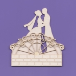1027 Tekturka - Wedding Day - Para młoda na mostku 2D - G9