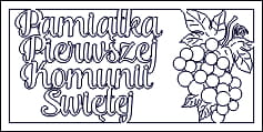 J080 - Pamiątka Ramka 01 – Winogrono