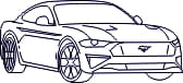 J087 -  Samochód – Mustang