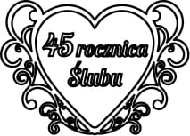 J104-45 - Serce 45 Rocznica Ślubu