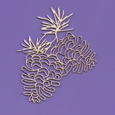 1062 Tekturka - Świąteczne szyszki 02 - G10