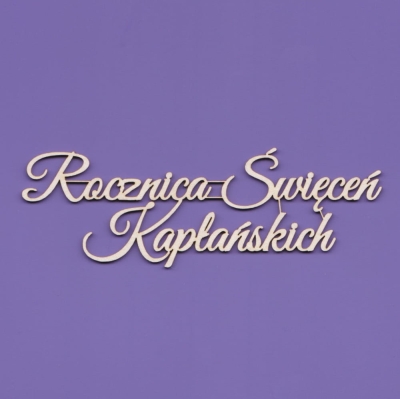 026 Tekturka - Napis - Rocznica Święceń Kapłańskich - G07