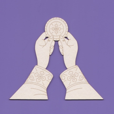 229 Tekturka - Ręce dar / Ciało chrystusa 2 -  G09  