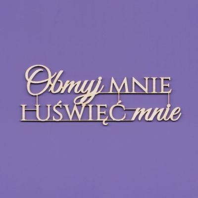 081 Tekturka - Napis - Obmyj mnie i uświęć mnie ...     G08