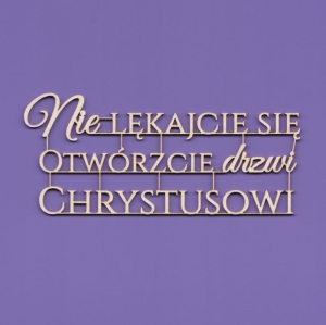 096 Tekturka - Napis - Nie lękajcie się ... - G10