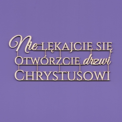 096 Tekturka - Napis - Nie lękajcie się ... - G10