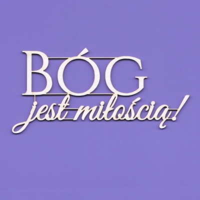 411 Tekturka - Bóg jest miłością - G07