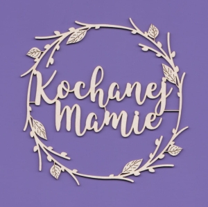 792 Tekturka Ramka - Kochanej Mamie - G9