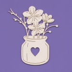 807A Tekturka Słoik z kwiatkami  - G8