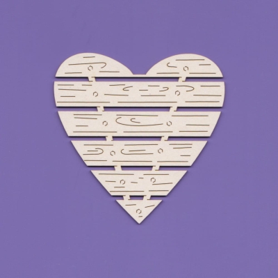 838A Tekturka Serce skrzynka 82mm  - G7      