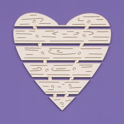 838B Tekturka Serce skrzynka 140mm  - G10