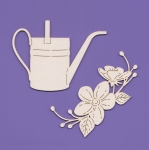 854 Tekturka napis -  Konewka + Kwiatki   G10