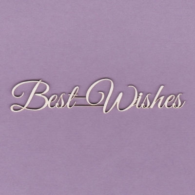 817 Tekturka napis - Best Wishes - G2