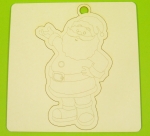 Tekturka - Mikołaj zawieszka - Click and Paint O2D0006