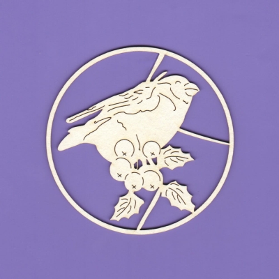 160 Tekturka - Bombka z ptaszkiem 1 G5