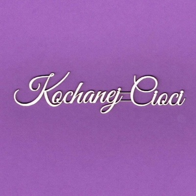 841 Tekturka napis - Kochanej cioci - G2