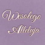 233 Tekturka napis - Wesołego Alleluja  - G3