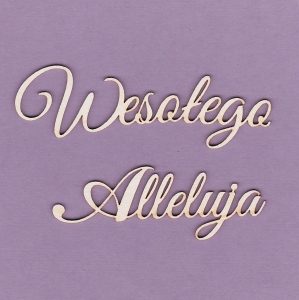 233 Tekturka napis - Wesołego Alleluja  - G3