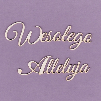 233 Tekturka napis - Wesołego Alleluja  - G3