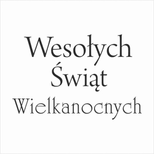 053 Stempel - Wesołych Świąt Wielkanocnych