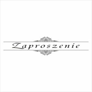 040 Stempel - Zaproszenie 1 ramka