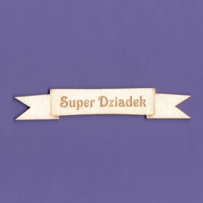 947a Tekturka - Super Dziadek - Wstążka - G3