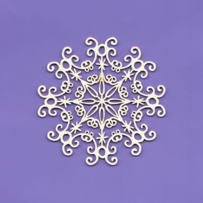 782 Tekturka - śnieżynka folk G07