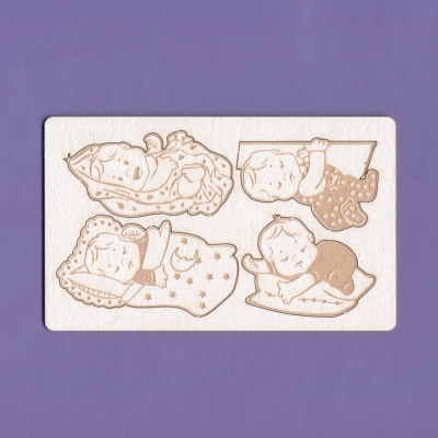 1179 Tekturka - Niemowlak Mikołajek zestaw 3 - G16