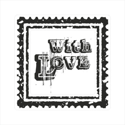 101 Stempel - Znaczek pocztowy - With love