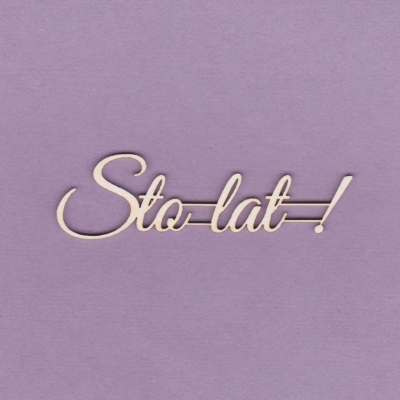 501 Tekturka napis - Sto lat ! - G1