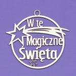 099 Tekturka - Zawieszka - W te Magiczne Święta - G4