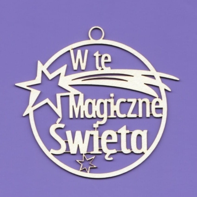 099 Tekturka - Zawieszka - W te Magiczne Święta - G4