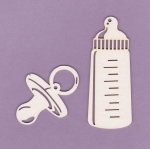 832 Tekturka - Butelka i smoczek - G4