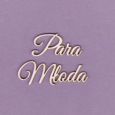 211 Tekturka napis - Młoda Para - 2 szt. - G3