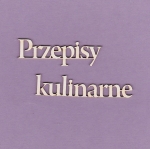 164 Tekturka napis - Przepisy Kulinarne 2 szt.  