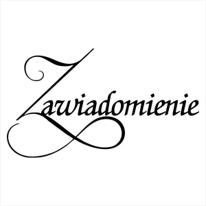 166 Stempel - Zawiadomienie 