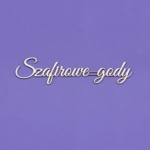 1435 Tekturka napis - Szafirowe gody G5