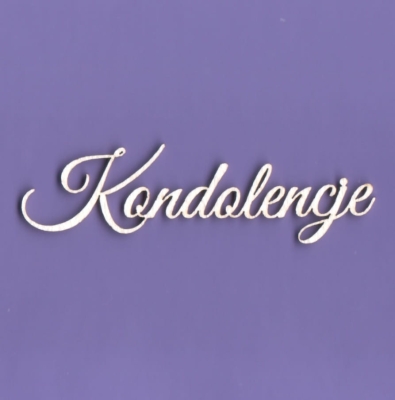 010 Tekturka napis - Kondolencje - G1