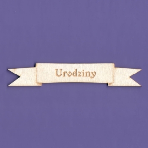 943a Tekturka - Urodziny - Wstążka - G3   