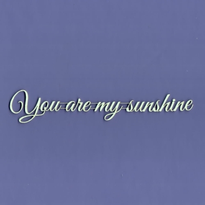 932 Tekturka napis - You are my sunshine - G3